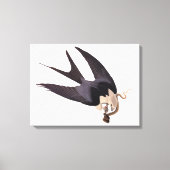 Slik Tailed Hawk door met Snake  Audubon Canvas Afdruk (Voorkant)