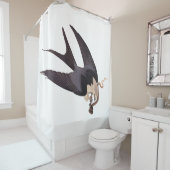 Slik Tailed Hawk door met Snake  Audubon Douchegordijn (In situ)