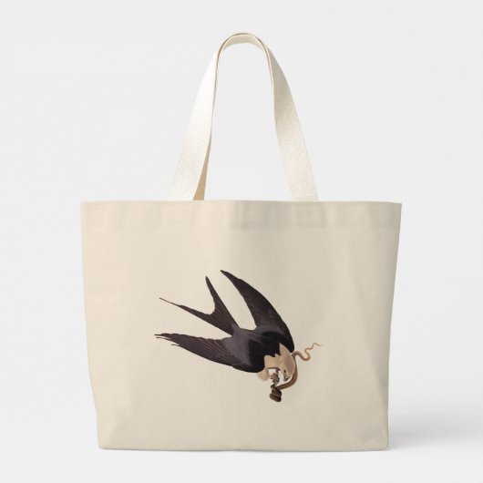 Slik Tailed Hawk door met Snake Audubon Grote Tote Bag (Achterkant)