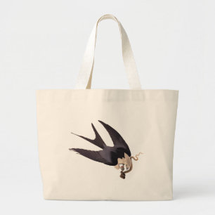 Slik Tailed Hawk door met Snake Audubon Grote Tote Bag
