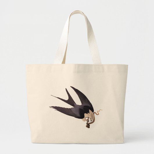 Slik Tailed Hawk door met Snake Audubon Grote Tote Bag (Voorkant)