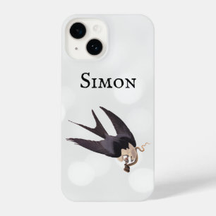 Slik Tailed Hawk door met Snake  Audubon iPhone 14 Hoesje