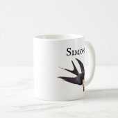 Slik Tailed Hawk door met Snake  Audubon Koffiemok (Voorkant rechts)