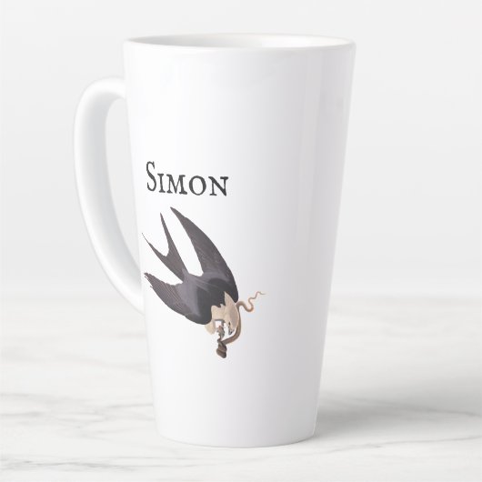 Slik Tailed Hawk door met Snake  Audubon Latte Mok (Linkerhoek)