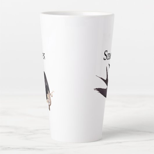 Slik Tailed Hawk door met Snake  Audubon Latte Mok (Voorkant)