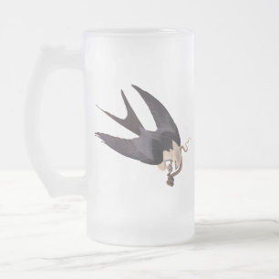 Slik Tailed Hawk door met Snake  Audubon Matglas Bierpul