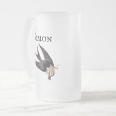 Slik Tailed Hawk door met Snake  Audubon Matglas Bierpul (Voorkant links)