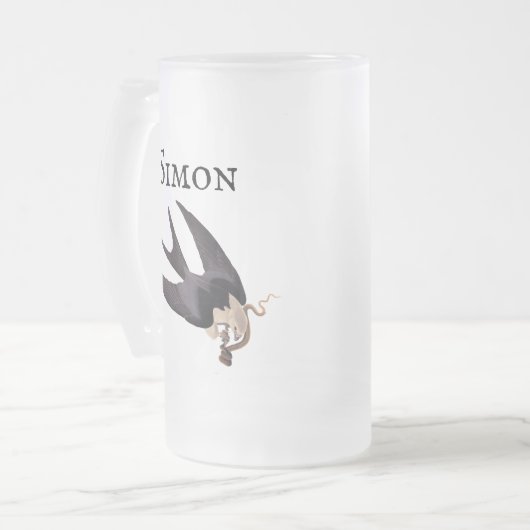 Slik Tailed Hawk door met Snake  Audubon Matglas Bierpul (Voorkant links)