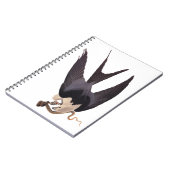 Slik Tailed Hawk door met Snake  Audubon Notitieboek (Linkerzijde)