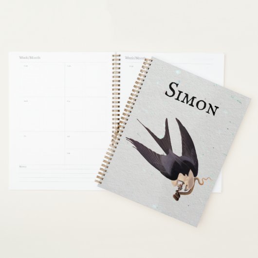 Slik Tailed Hawk door met Snake  Audubon Planner (Display)