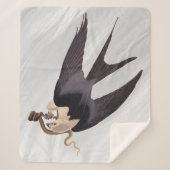 Slik Tailed Hawk door met Snake  Audubon Sherpa Deken (Voorkant)