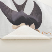 Slik Tailed Hawk door met Snake  Audubon Sherpa Deken (3/4)