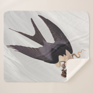 Slik Tailed Hawk door met Snake  Audubon Sherpa Deken