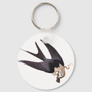 Slik Tailed Hawk door met Snake  Audubon Sleutelhanger