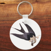 Slik Tailed Hawk door met Snake Audubon Sleutelhanger (Voorkant)
