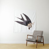 Slik Tailed Hawk door met Snake  Audubon Wandkleed (In situ)