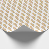 slik van pompoen met handbeschilderde Herfst Cadeaupapier (Hoek)