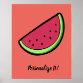 Slik van watermeloenen poster (Voorkant)
