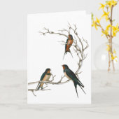 Slik vogels door op een bakafdeling kaart (Gele Bloem)