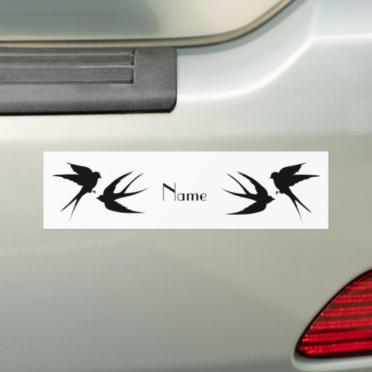Slik vogels Silhouettes Thunder_Cove Bumpersticker (Op auto)