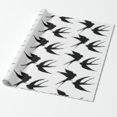 Slik vogels Silhouettes Thunder_Cove Cadeaupapier (Uitgerold)