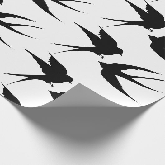 Slik vogels Silhouettes Thunder_Cove Cadeaupapier (Hoek)