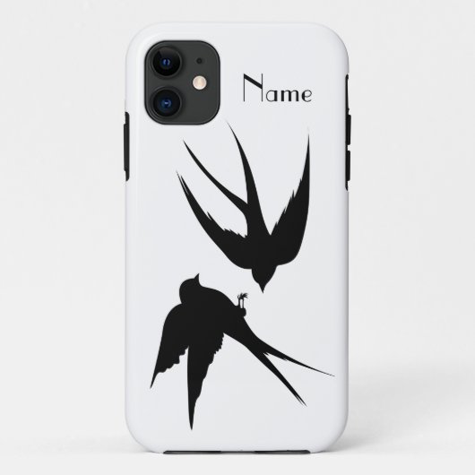 Slik vogels Silhouettes Thunder_Cove Case-Mate iPhone Case (Achterkant)