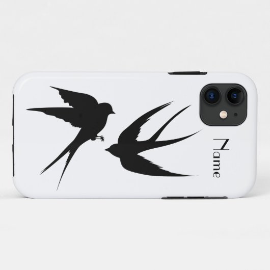 Slik vogels Silhouettes Thunder_Cove Case-Mate iPhone Case (Achterkant (horizontaal))