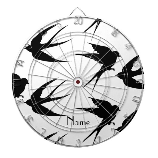 Slik vogels Silhouettes Thunder_Cove Dartbord (Voorkant)