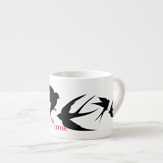 Slik vogels Silhouettes Thunder_Cove Espresso Kop (Voorkant rechts)