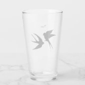 Slik vogels Silhouettes Thunder_Cove Glas (Achterkant)