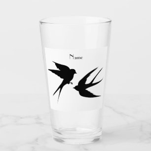 Slik vogels Silhouettes Thunder_Cove Glas