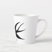 Slik vogels Silhouettes Thunder_Cove Latte Mok (Rechts)