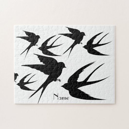 Slik vogels Silhouettes Thunder_Cove Legpuzzel (Horizontaal)