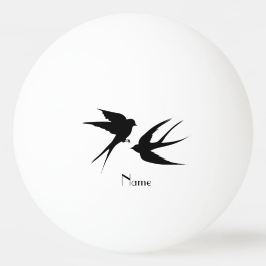 Slik vogels Silhouettes Thunder_Cove Pingpongbal (Voorkant)