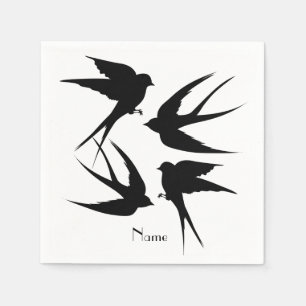 Slik vogels Silhouettes Thunder_Cove Servet