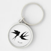Slik vogels Silhouettes Thunder_Cove Sleutelhanger (Voorkant)