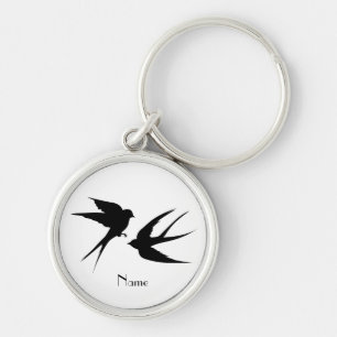 Slik vogels Silhouettes Thunder_Cove Sleutelhanger