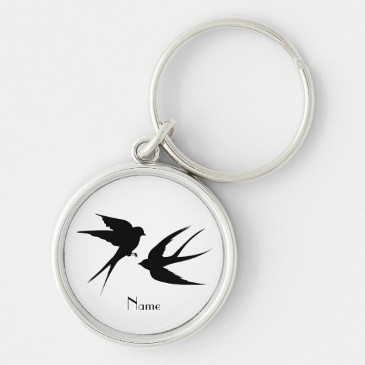 Slik vogels Silhouettes Thunder_Cove Sleutelhanger (Voorkant)