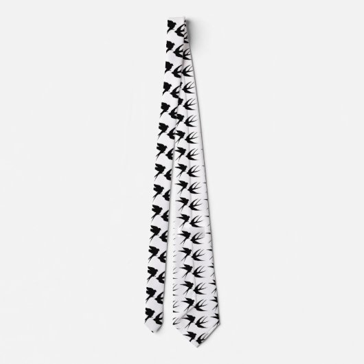 Slik vogels Silhouettes Thunder_Cove Stropdas (Achterkant)