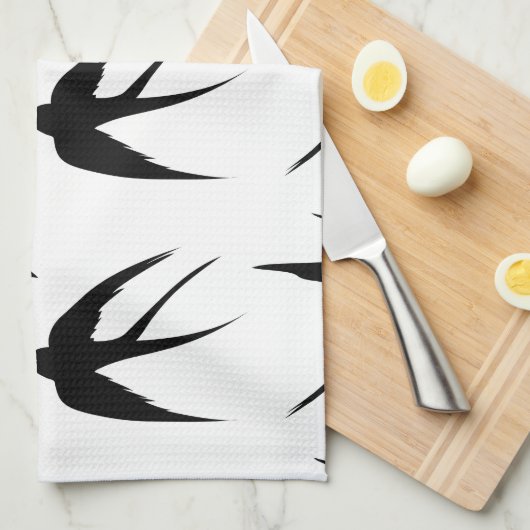 Slik vogels Silhouettes Thunder_Cove Theedoek (Quarter Fold)