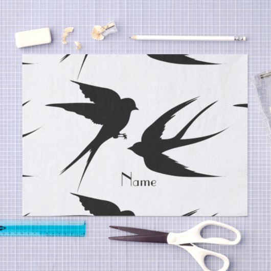 Slik vogels Silhouettes Thunder_Cove Tissuepapier (Craft)