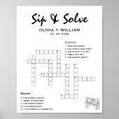 Slikken en Oplossen Aangepaste Trouwpuzzel Kruiswo Poster (Voorkant)