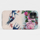  slikken en rozen op cyaan Case-Mate iPhone case (Achterkant (horizontaal))