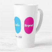 Slikken Glimlachen Herhalen Leuke Dopamine Latte Mok (Rechterhoek)