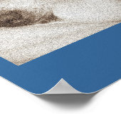 slikken oude akita hond dierlijk sympathiegedicht poster (Hoek)