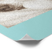 slikken oude akita hond dierlijk sympathiegedicht poster (Hoek)