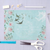  slikt Aqua Pink-papier Tissuepapier (Craft)