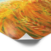 Slikt over een Illustratie van het tarwegebied Perfect Poster (Hoek)