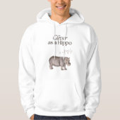 Slim als een Hippo Hoodie (Voorkant)